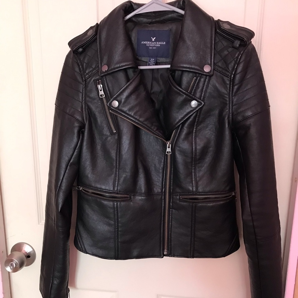 Faux leather jacket